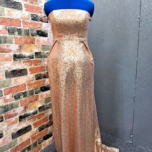 Windsor Gown Rose Gold Sequin